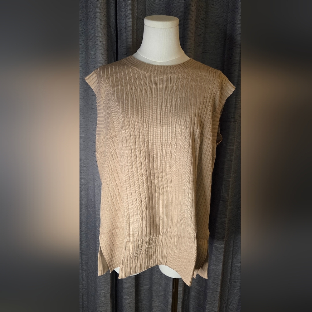 Elegant Cream Sleeveless Top